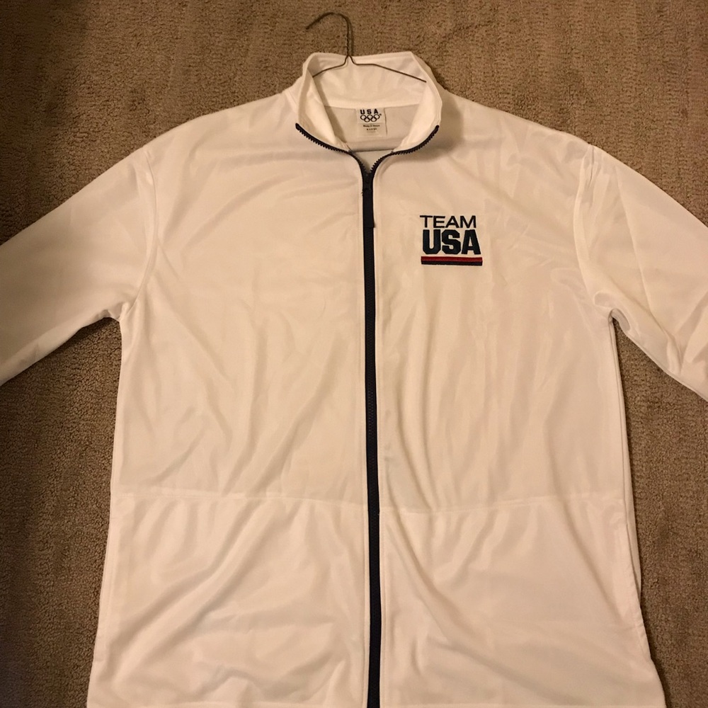 Vintage Team USA Olympic embroidered zip up